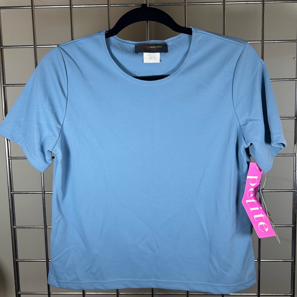 NWT Harris/Wallace Classic Blue Women's Blouse size 12p